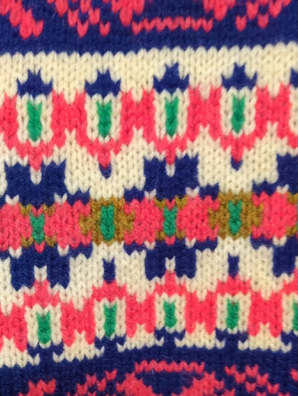 J. Crew Fair Isle 100% Wool Crew Neck Sweater Size XS